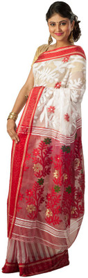 

Rajib's Creation Embroidered Fashion Handloom Silk Saree(Multicolor)