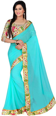 

Stylezone Printed Fashion Chiffon Saree(Light Blue)