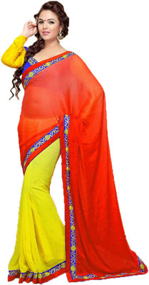 

Party Wear Dresses Embroidered Fashion Net Saree(Multicolor)