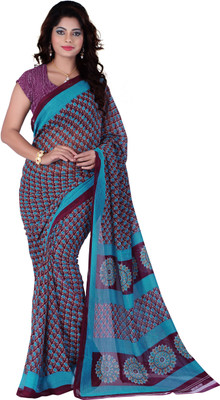 

Vardan Prints Printed Bollywood Georgette Saree(Blue)