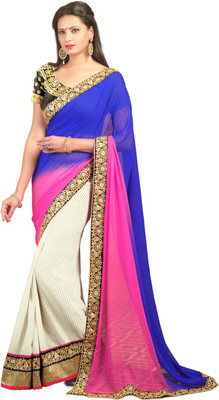 

Saara Embroidered Fashion Georgette Saree(Multicolor)