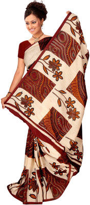 

Vardan Prints Printed Bollywood Jacquard Saree(Beige, Brown)