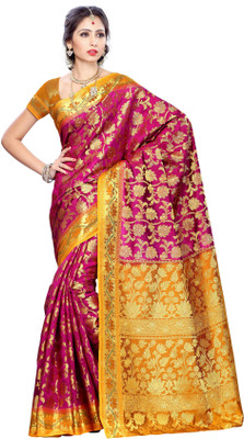 

Mimosa Woven Fashion Art Silk, Pure Cotton, Polycotton Saree(Multicolor), Rani*gold