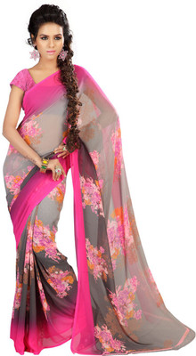 

Indian Wear Online Printed Fashion Georgette Saree(Multicolor), Multicolor119