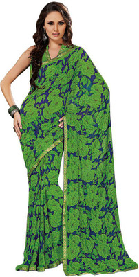 

Party Wear Dresses Printed Fashion Pure Chiffon Saree(Multicolor), Multicolor477