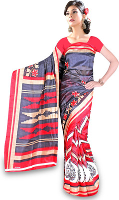 

Softdeal Printed Bollywood Cotton Saree(Multicolor)