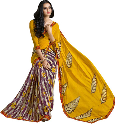 

Parisha Printed Fashion Georgette Saree(Yellow)