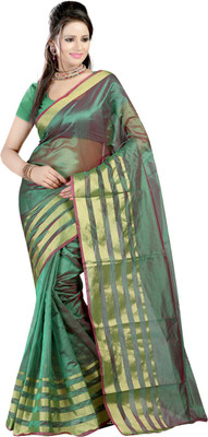 

Ansu Fashion Solid Fashion Silk Saree(Green)