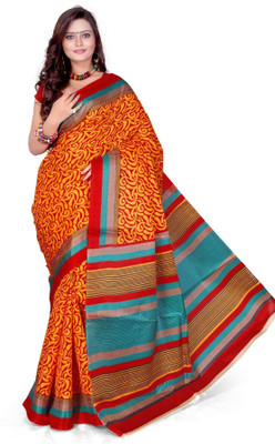 

Cenizas Printed Fashion Cotton Saree(Multicolor), Yellow