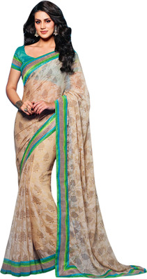 

Vishal Printed Fashion Chiffon Saree(Beige)
