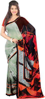 

Indian Wear Online Printed Fashion Art Silk Saree(Multicolor)