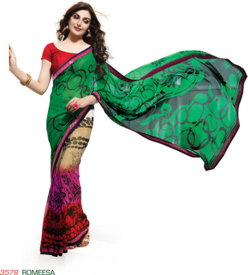 

Ridham Sarees Printed Fashion Georgette Saree(Multicolor)