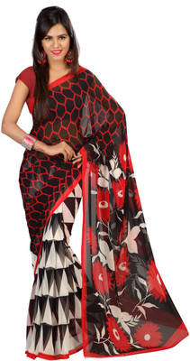 

Indian Wear Online Printed Fashion Georgette Saree(Multicolor), Multicolor24