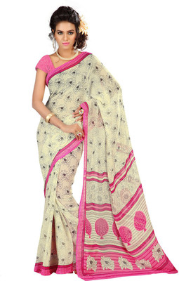 

Party Wear Dresses Printed Fashion Georgette Saree(Multicolor)