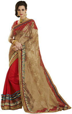 

Desi Butik Self Design Fashion Jacquard Saree(Gold)