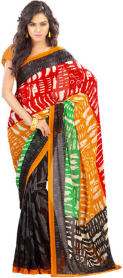 

Indian Wear Online Printed Fashion Art Silk Saree(Multicolor), Multicolor232