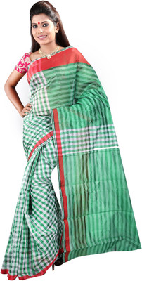 

Anushree Saree Self Design Fashion Chanderi Saree(Multicolor), Green