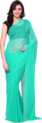 

Aksara Self Design Daily Wear Chiffon Saree(Green)