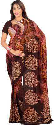 

Party Wear Dresses Printed Fashion Art Silk Saree(Multicolor)