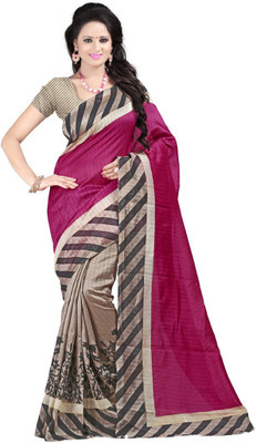 

Indian Wear Online Printed Fashion Cotton Saree(Maroon)