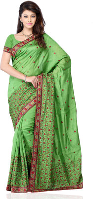 

JTInternational Geometric Print Fashion Art Silk Saree(Multicolor), Multi color