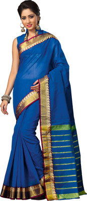 

M.S.Retail Self Design Fashion Cotton Saree(Blue), Sky blue