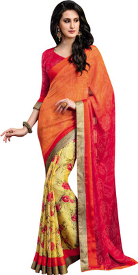 

Vishal Self Design Bollywood Jacquard Saree(Orange, Yellow)