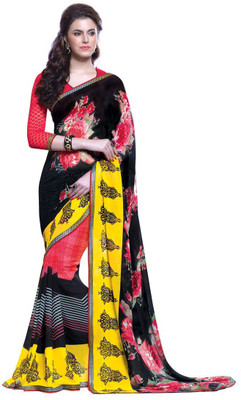 

Ridham Sarees Printed Fashion Handloom Georgette Saree(Multicolor)