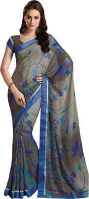 

Vishal Printed Fashion Georgette Saree(Grey)