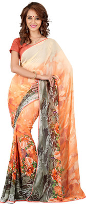 

Khoobee Self Design, Printed Fashion Georgette Saree(Pink, Multicolor), Multicolor;pink
