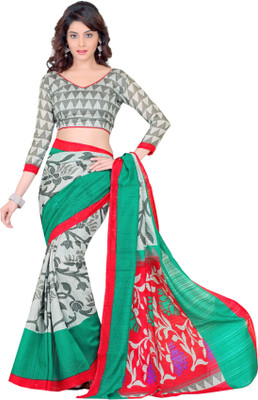 

Sunaina Printed Fashion Art Silk Saree(Multicolor)
