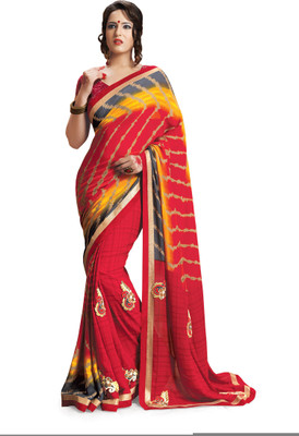 

Ridham Sarees Embroidered Fashion Handloom Georgette Saree(Multicolor)