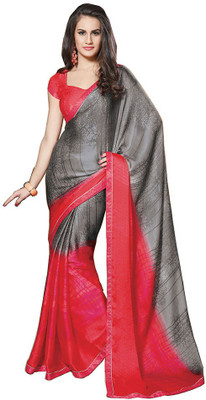 

Party Wear Dresses Printed Fashion Pure Chiffon Saree(Multicolor), Multicolor552