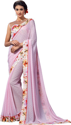 

Brijraj Embellished Fashion Jacquard, Georgette, Silk Saree(Purple)