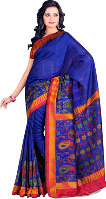 Sunaina Printed Fashion Art Silk Saree(Multicolor)