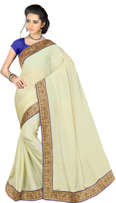 

Khushali Self Design, Embellished Fashion Jacquard Saree(Grey)