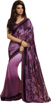 

Parisha Printed Fashion Chiffon Saree(Purple)