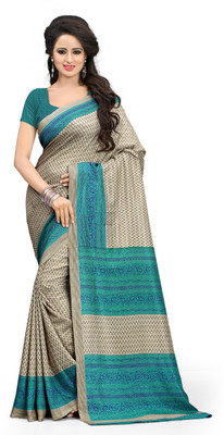 

AJS Paisley, Applique, Printed Fashion Art Silk Saree(Multicolor)