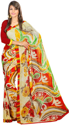 

Party Wear Dresses Printed Fashion Art Silk Saree(Multicolor), Multicolor298