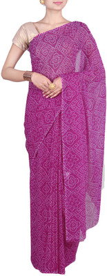 

Aaradhya Fashion Self Design Bandhani Georgette Saree(Magenta)