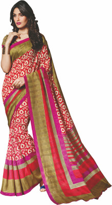 

Sunaina Printed Fashion Cotton Linen Blend Saree(Multicolor)