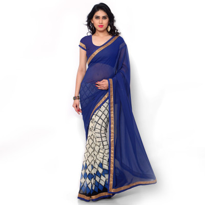 

Sunaina Printed Mysore Art Silk Saree(Multicolor)