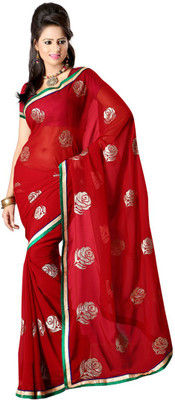 

Ansu Fashion Self Design Fashion Georgette Saree(Maroon)