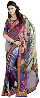

Ewows Printed Fashion Georgette Saree(Multicolor)