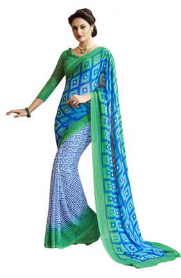 

Khushali Self Design, Printed Fashion Georgette Saree(Multicolor, Blue, White, Green), Blue;green;multicolor;white