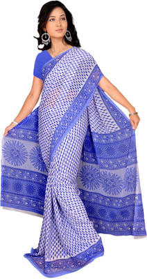 

Parisha Self Design, Printed Fashion Georgette Saree(Blue, Multicolor)