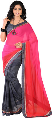 

AVR FASHIONS Printed Fashion Georgette Saree(Multicolor)