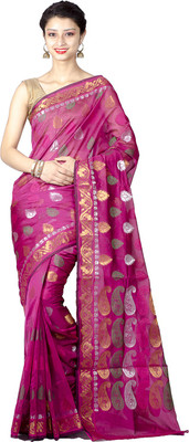 

Chandrakala Woven Banarasi Art Silk Saree(Pink)