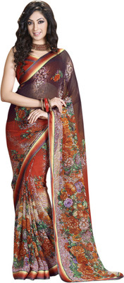 

Vishal Solid Fashion Chiffon Saree(Multicolor)