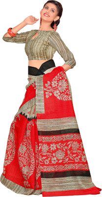 

Sunaina Printed Fashion Silk Cotton Blend Saree(Multicolor)
